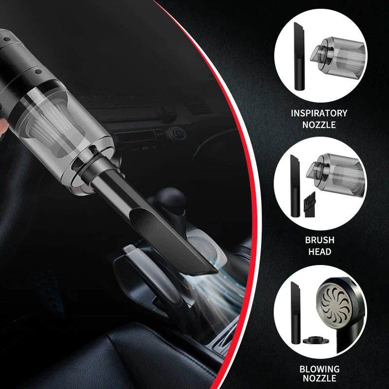 Hot-selling portable wireless mini car vacuum cleaner multifunctional hand-held rechargeable vacuum cleaner car home two-in-one